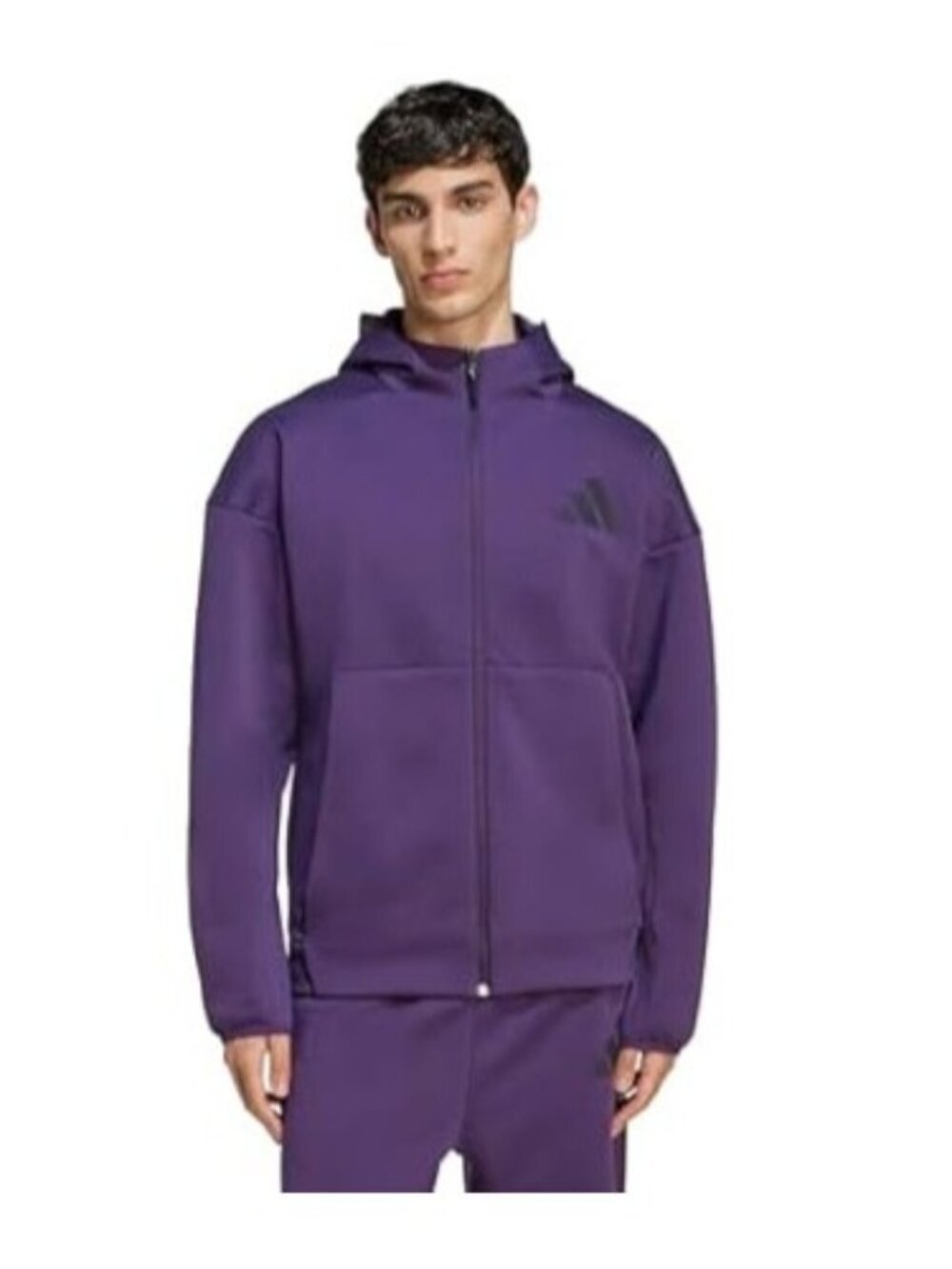 adidas Mens Z.N.E. Full Zip Hoodie Aurora Plum / Purple Size: LT NWT